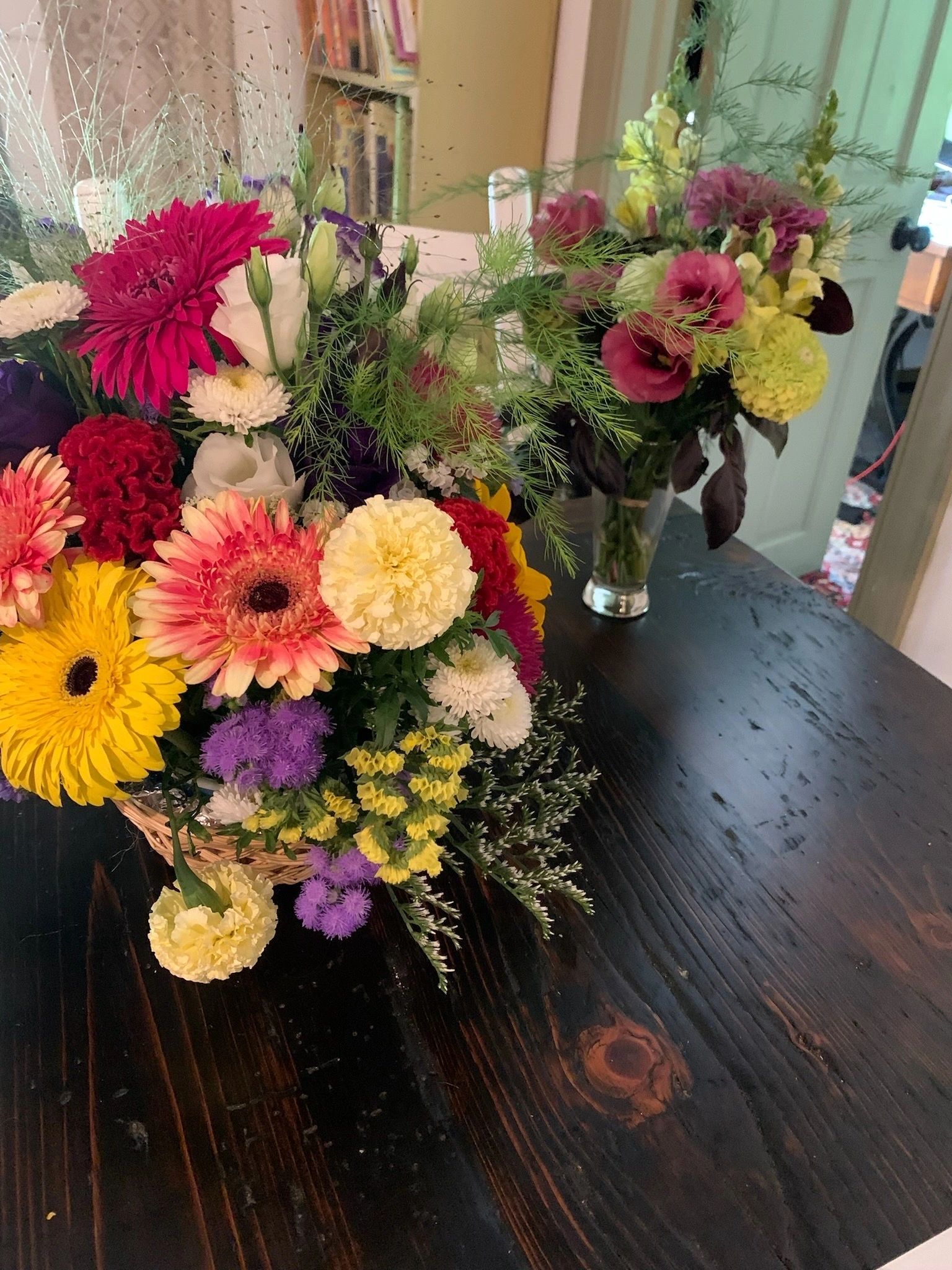 A bright bouquet of fresh flowers